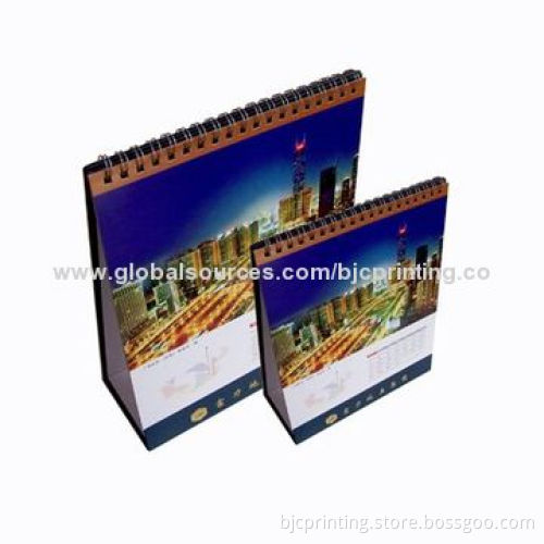 Wall hanging calendar, metal wire binding